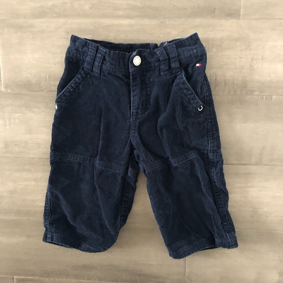 TOMMY Hilfiger blue corduroy pants size 6 - 12M - Picture 1 of 5